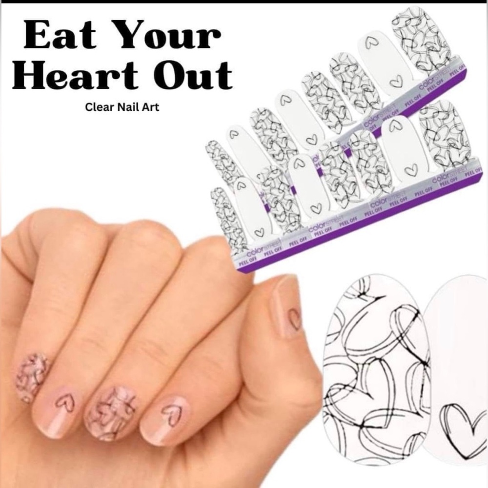 Color Street Eat Your Heart Out Clear Overlay Brand New